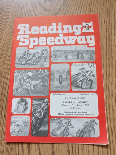 Reading v Hackney May 1976 Knock-Out Cup Speedway Programme
