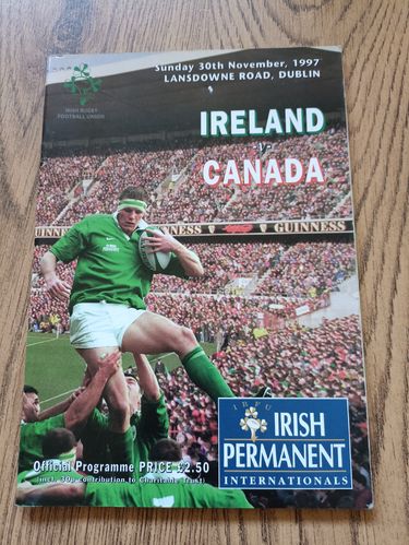 Ireland v Canada Nov 1997