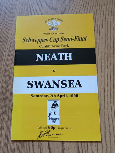 Neath v Swansea Apr 1990 Welsh Cup Semi-Final