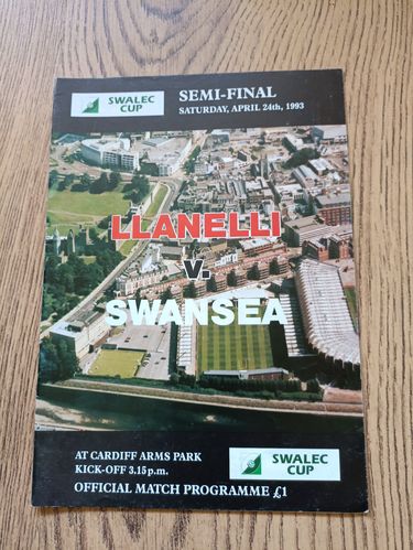 Llanelli v Swansea Apr 1993 Welsh Cup Semi-Final