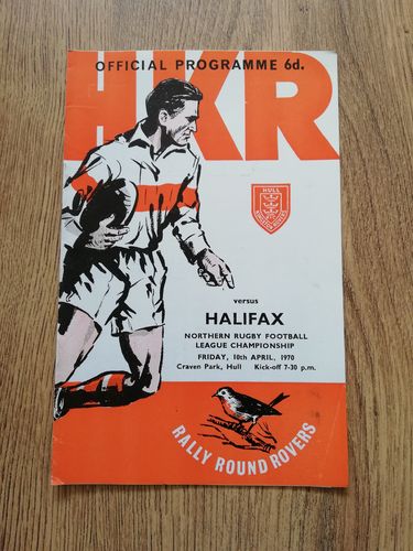 Hull KR v Halifax April 1970 Rugby League Programme