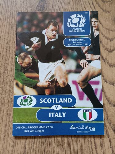 Scotland v Italy 1996