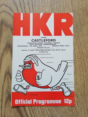 Hull KR v Castleford April 1978