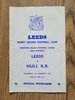 Leeds v Hull KR Jan 1977 Rugby League Programme