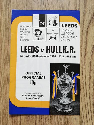 Leeds v Hull KR Sept 1978