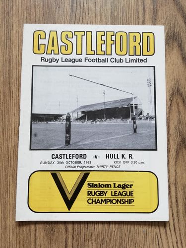 Castleford v Hull KR Oct 1983