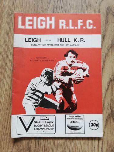 Leigh v Hull KR April 1984 Rugby League Programme