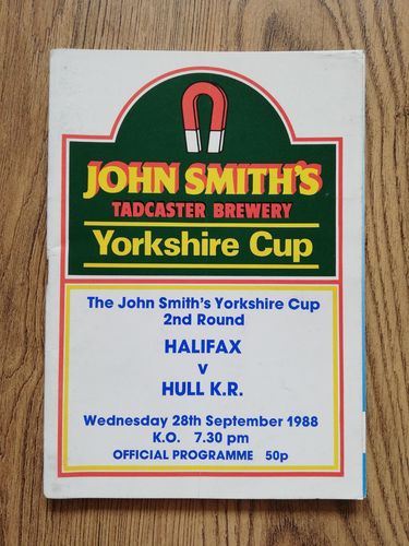 Halifax v Hull KR Sept 1988 Yorkshire Cup