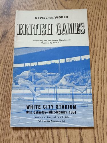 British Games 1961 Athletics Programme