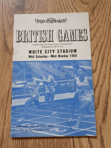 British Games 1960 Athletics Programme