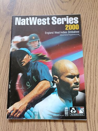 England \ West Indies \ Zimbabwe 2000 Natwest Series Cricket Programme