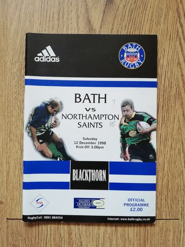 Bath v Northampton Dec 1998