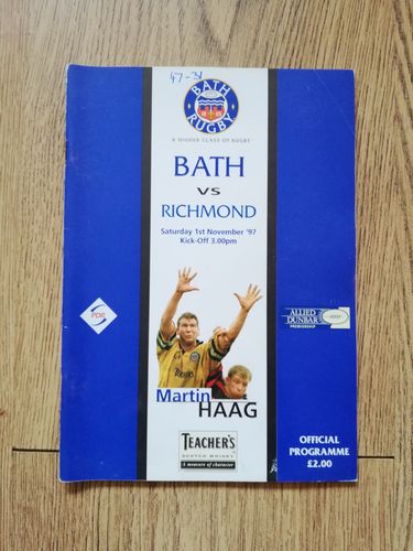 Bath v Richmond Nov 1997