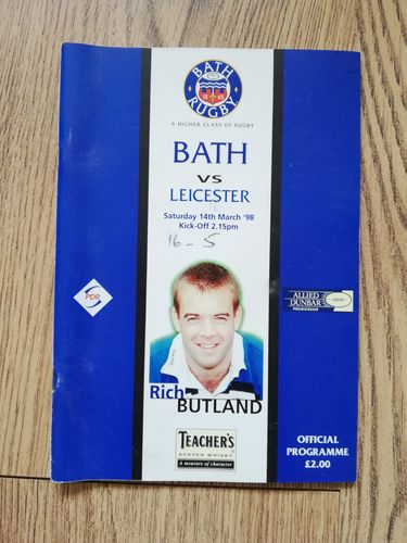 Bath v Leicester March 1998