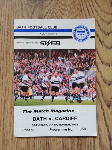 Bath v Cardiff Nov 1992
