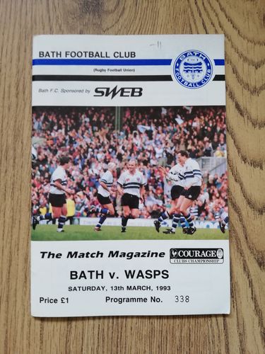 Bath v Wasps March 1993