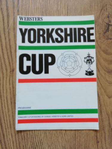 Hull KR v Wakefield Trinity Aug 1981 Yorkshire Cup Rugby League Programme