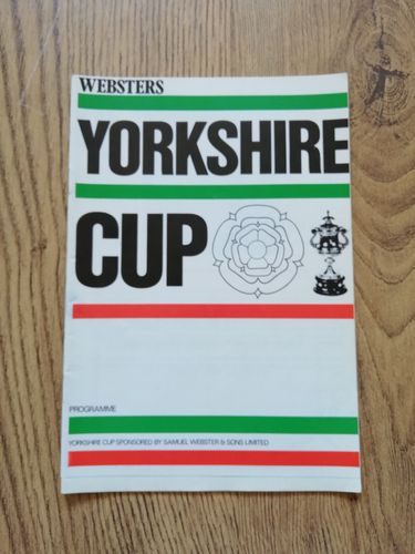 Hull KR v Bradford Northern 1981 Yorkshire Cup Semi-Final Rugby League Programme
