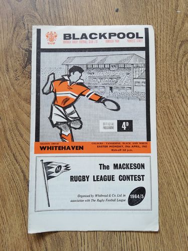 Blackpool Borough v Whitehaven April 1965