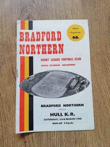 Bradford Northern v Hull KR March 1968