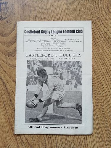Castleford v Hull KR March 1966