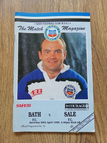 Bath v Sale April 1995
