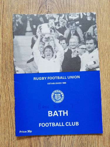 Bath v Cardiff Oct 1986