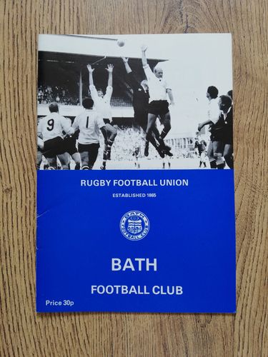 Bath v London Scottish Dec 1987