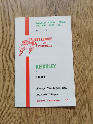 Keighley v Hull Aug 1967 Rugby League Programme