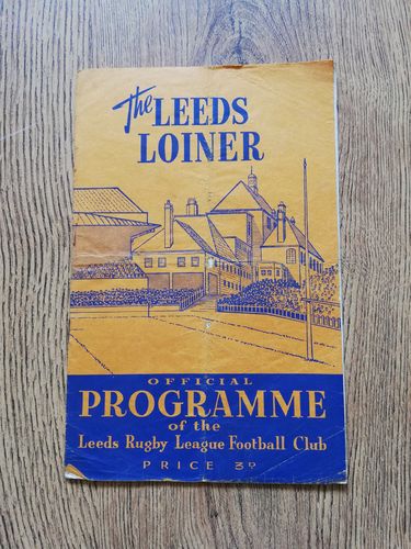 Leeds v Hull KR Feb 1960 Challenge Cup