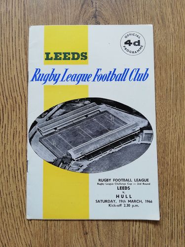 Leeds v Hull March 1966 Challenge Cup