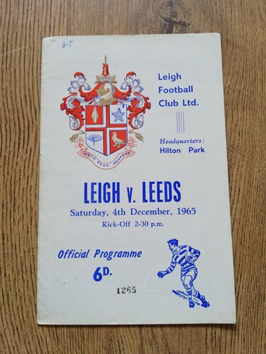 Leigh v Leeds Dec 1965