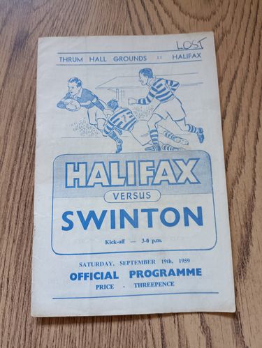 Halifax v Swinton Sept 1959