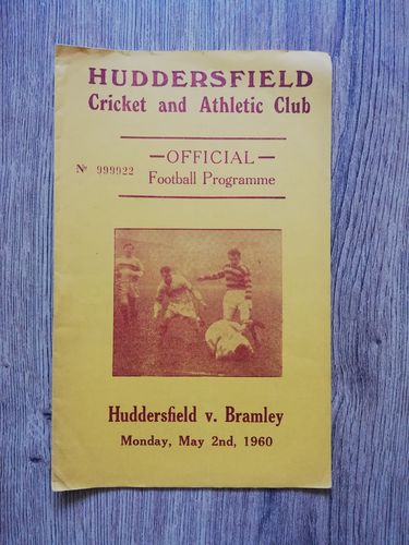 Huddersfield v Bramley May 1960