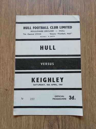 Hull v Keighley April 1964
