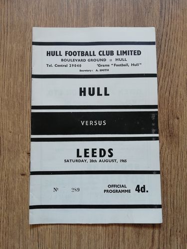 Hull v Leeds Aug 1965