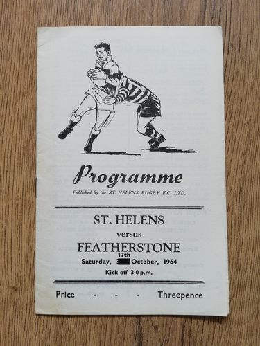 St Helens v Featherstone Oct 1964
