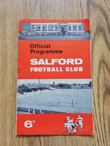 Salford v Swinton Aug 1966 Rugby League Programme