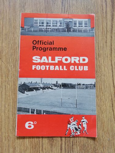 Salford v Rochdale Hornets Jan 1967 Rugby League Programme