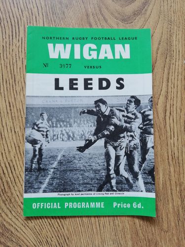 Wigan v Leeds Feb 1967 Rugby League Programme