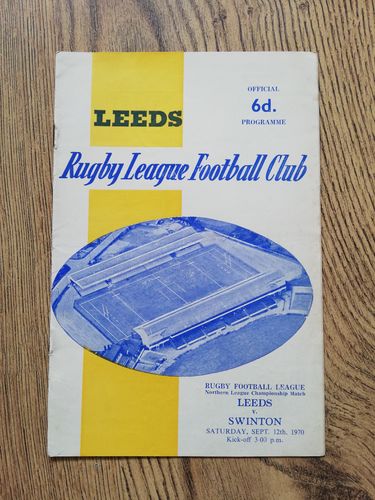 Leeds v Swinton Sept 1970