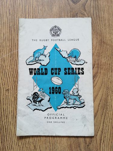 Great Britain v France Oct 1960  Rugby League World Cup Series Programme