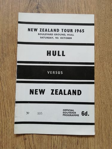 Hull v New Zealand Oct 1965