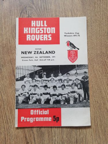 Hull KR v New Zealand Sept 1971