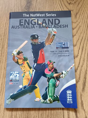 England \ Australia \ Bangladesh 2005 Natwest Series Cricket Programme