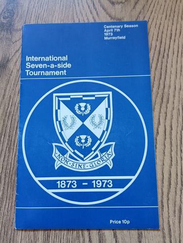 SRU International Seven-a-Side Tournament 1973 Rugby Programme