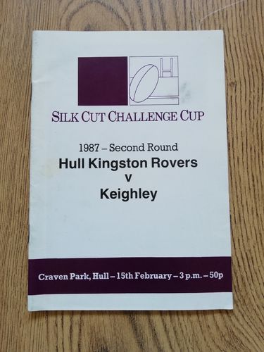 Hull KR v Keighley Feb 1987 Challenge Cup Rugby League Programme