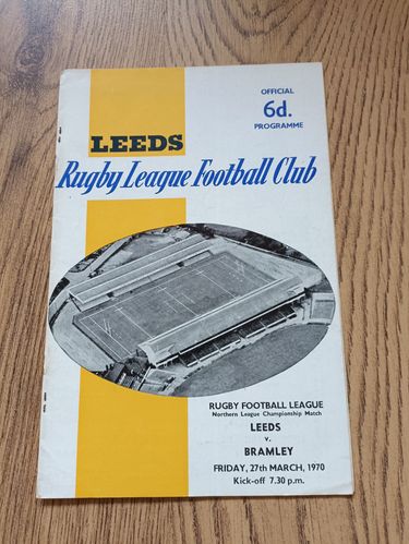 Leeds v Bramley March 1970