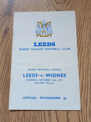 Leeds v Widnes Oct 1971