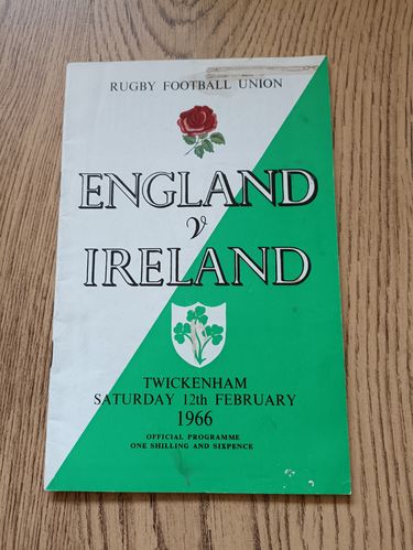 England v Ireland 1966